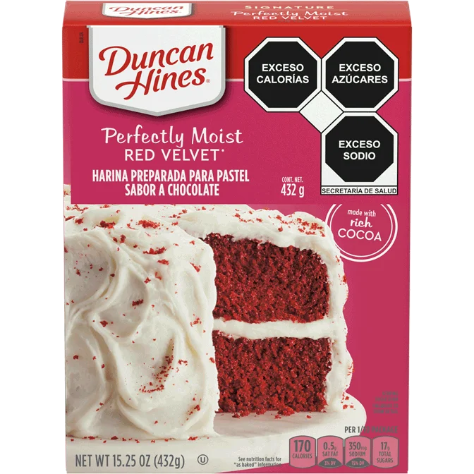 Harina Red Velvet (caja con 12 piezas)