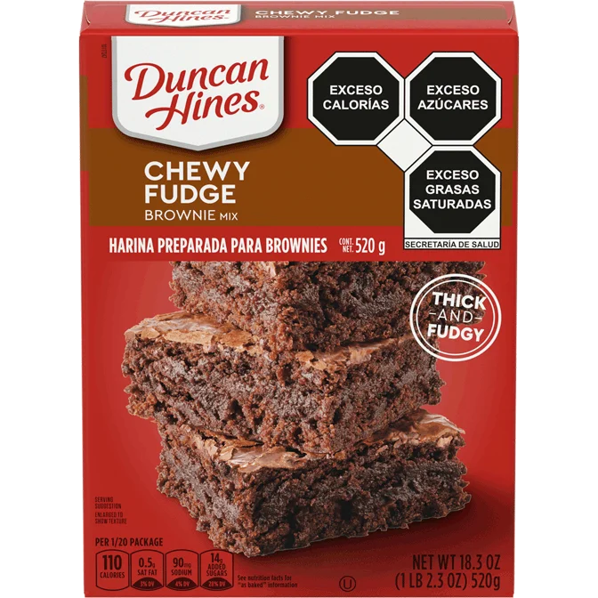 Harina Brownie Chewy Fudge (caja con 12 piezas)