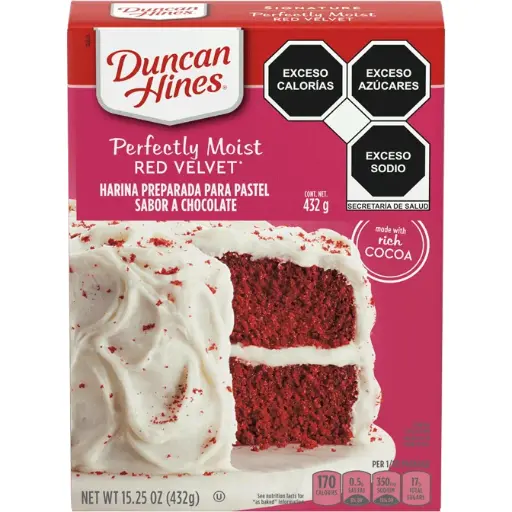 [DH3025] Harina Red Velvet (caja con 12 piezas)